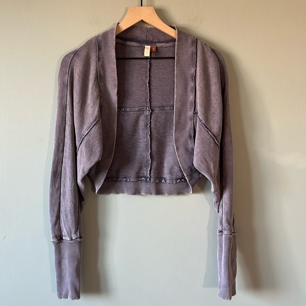 Anthropologie Purple Shrug - Size XS